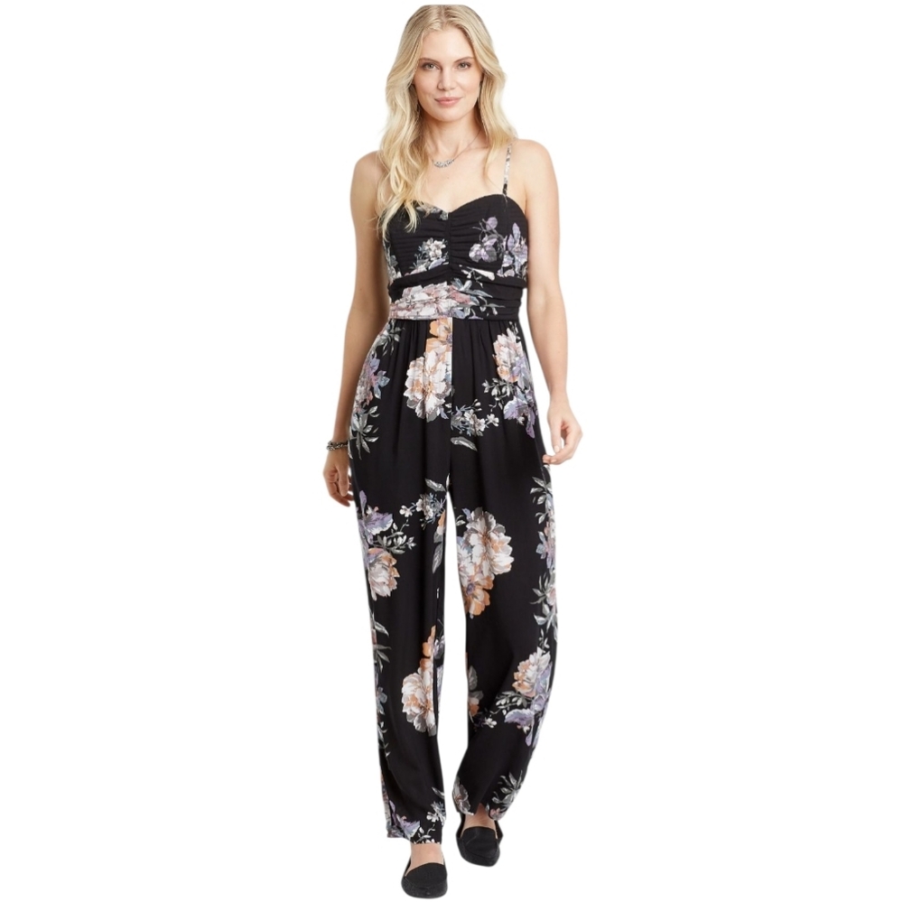 Band of Gypsies Sweetheart Floral Jumpsuit